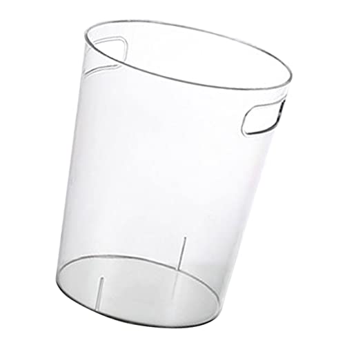 JECOMPRIS Klarer Design Mülleimer für Zuhause und Büro Wiederverwendbarer Abfallkorb für Küchenabfälle und Φ Transparent Einfach und Praktisch von JECOMPRIS