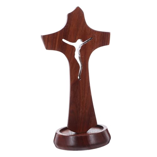 JECOMPRIS Klassischer Kleiner Holz Kreuzständer für Tischdeko Robustes Holz Spirituelles Symbol für Taufe Ostern und Gebet Multifunktionale Kirchen und Wohnraumdekoration JECOMPRIS Klassischer Kleiner Holz Kreuzständer für Tischdeko Robustes Holz Spirituelles Symbol für Taufe Ostern und Gebet Multifunktionale Kirchen und Wohnraumdekoration von JECOMPRIS