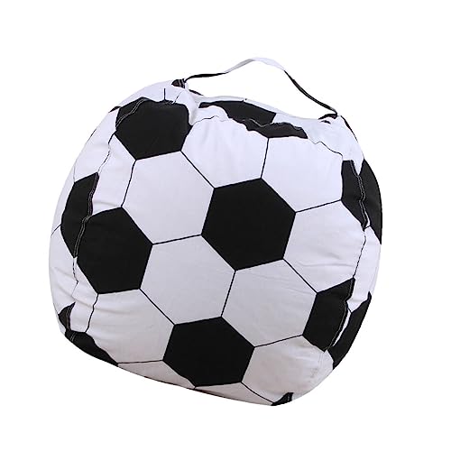 JECOMPRIS Kreative Fußball Sitzsack Aufbewahrungstasche für Füllbarer Reißverschluss aus Strapazierfähigem für Kinderzimmer Fußball Design von JECOMPRIS
