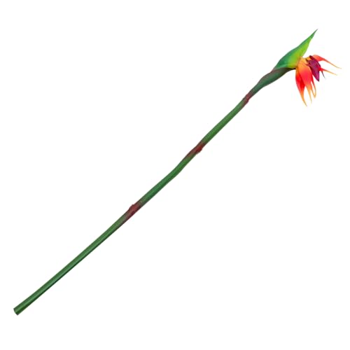 JECOMPRIS Künstliche Strelitzia Reginae Pflanze Groß Realistische Kunstblume ohne Pflege Langlebige Wohn Bürodekoration Wetterfest Vase deko für Zuhause und Hotel von JECOMPRIS