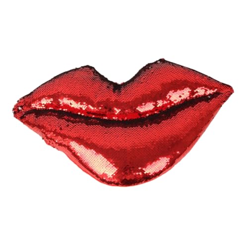 JECOMPRIS Pailletten-lippenkissen Dekoratives Wurfkissen Mit Glitzer-Effect Für Couch Und Bett Für Wohnzimmer Und Schlafzimmer von JECOMPRIS