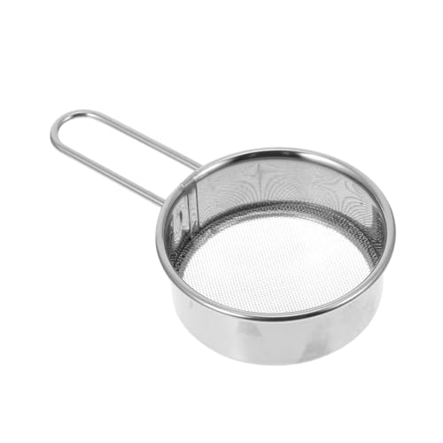 JECOMPRIS Mehlfiltersieb Pulversifter Spender Für Zuckerstreuer Blumensieb Mesh-sieb Panierstreuer Tasse Mehlsieb Reissieb Feinmaschig Puderzuckersieb Silver Rostfreier Stahl von JECOMPRIS