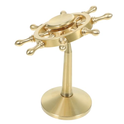 JECOMPRIS Messing Ruder Deko Mediterran Rotierendes Vintage Schiffsruder Ornament Büro Tischdekoration JECOMPRIS Messing Ruder Deko Mediterran Rotierendes Vintage Schiffsruder Ornament Büro Tischdekoration von JECOMPRIS