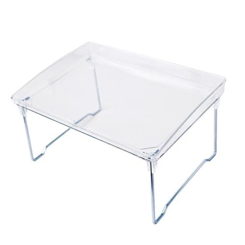 JECOMPRIS Metall Regal Organizer Stapelbar Küchen und Badezimmer Aufbewahrungsschrank mit Hoher Tragkraft Schichtregal für Schrank Vielseitiger Ordnungshalter für Wohn und Arbeitszimmer von JECOMPRIS