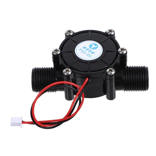 JECOMPRIS Mikro-Wasserkraftgenerator Turbine Teich für Miniatur aus Gleichstromgenerator Kleiner Wasserstromgenerator Pipeline-Generator Hydrogenerator Mikro Mini-Generator Plastik Black von JECOMPRIS
