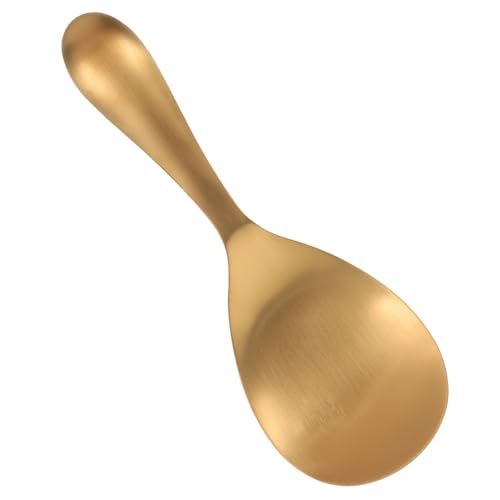 JECOMPRIS Multifunktionaler Reislöffel aus Edelstahl Langlebiger Ergonomischer Haushaltsspachtel für Reis Sushi Gemüse Kratzfest und Leicht zu Reinigen Kompakter Küchenhelfer in Gold JECOMPRIS Multifunktionaler Reislöffel aus Edelstahl Langlebiger Ergonomischer Haushaltsspachtel für Reis Sushi Gemüse Kratzfest und Leicht zu Reinigen Kompakter Küchenhelfer in Gold von JECOMPRIS