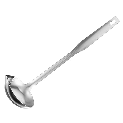 JECOMPRIS Ölfilter Löffel Großer Schöpflöffel zur Effektiven Trennung von Öl und Suppe Küchenutensil für Gesunde Vielseitig Einsetzbar für Suppen und Desserts von JECOMPRIS