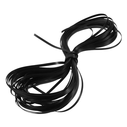 JECOMPRIS Rattanmöbel Reparaturset Teilig PE Flaches und Rundes Rattanband für DIY Stuhl und Gartentisch Reparatur Strapazierfähiges Synthetisches Flechtmaterial für Outdoor und Innenmöbel von JECOMPRIS