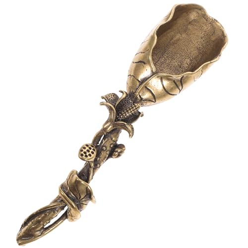 JECOMPRIS Reine Kupfer Teelöffel Lotusform Mini Teeschaufel Tee Zubehör für losen Tee Kaffee Mehl Nüsse Küchenhelfer JECOMPRIS Reine Kupfer Teelöffel Lotusform Mini Teeschaufel Tee Zubehör für losen Tee Kaffee Mehl Nüsse Küchenhelfer von JECOMPRIS