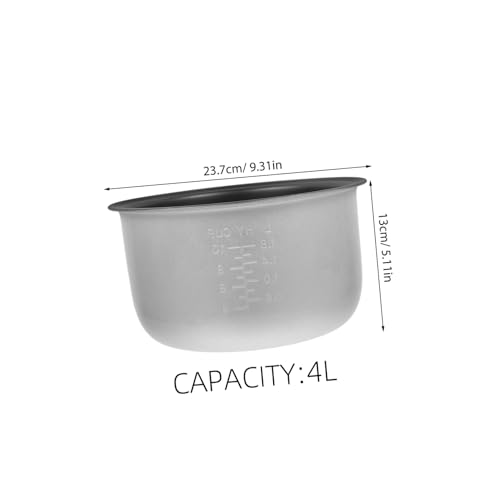 JECOMPRIS Reiskocher Innentopf Ersatz Aluminiumlegierung Robust Langlebig Antihaftbeschichtung Vielseitig Einsetzbar für Elektrische Reiskocher Kuchenbackform Zubehör von JECOMPRIS