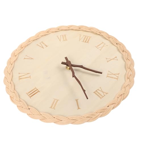 JECOMPRIS Runde Geräuscharme Wanduhr mit Kreativem Geflochtenem Design Batteriebetrieben Installieren Vielseitig für Wohnzimmer Schlafzimmer und Gästehaus Dekorative Wohnraumuhr JECOMPRIS Runde Geräuscharme Wanduhr mit Kreativem Geflochtenem Design Batteriebetrieben Installieren Vielseitig für Wohnzimmer Schlafzimmer und Gästehaus Dekorative Wohnraumuhr von JECOMPRIS