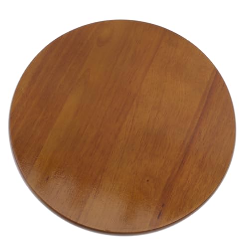 JECOMPRIS Runder Holzstuhl Sitzfläche Ersatz Gummibaum Holzplatte Barhocker Sitzteil Robust Langlebig für Restaurant Hochzeit Büro Barhocker Zubehör von JECOMPRIS