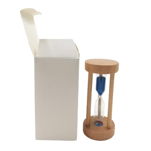 JECOMPRIS Sanduhr aus Holz mit Blauer Sandfüllung Minuten Timer für Tischdekoration für Zuhause und Büro Handgefertigt und für Einzigartige JECOMPRIS Sanduhr aus Holz mit Blauer Sandfüllung Minuten Timer für Tischdekoration für Zuhause und Büro Handgefertigt und für Einzigartige von JECOMPRIS