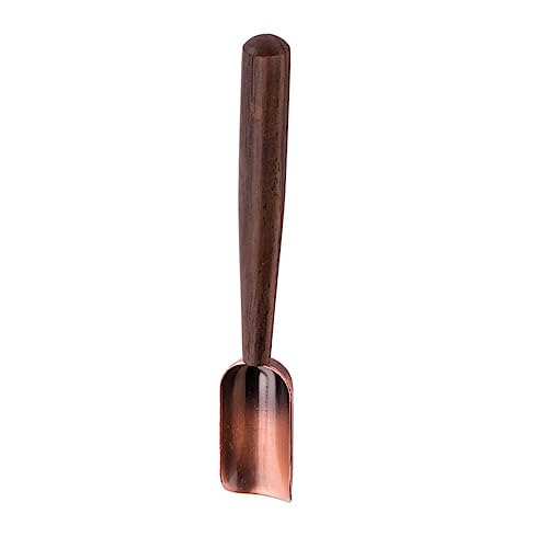 JECOMPRIS Schwarzer Holzgriff Teelöffel Multifunktionale Teeschaufel Vintage Design für Losen Tee Gewürze Kaffee und Küche Alltag von JECOMPRIS