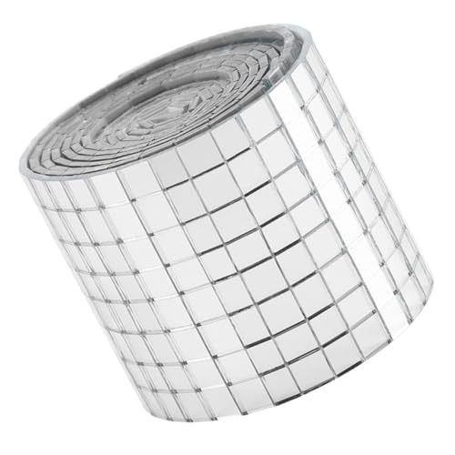 JECOMPRIS Selbstklebende Mosaikfliesen aus Glasfaser Klare Quadratische Rückseiten Kreative DIY Wanddeko für Bad Küche Ktv Langlebig und Vielseitig Einsetzbar von JECOMPRIS