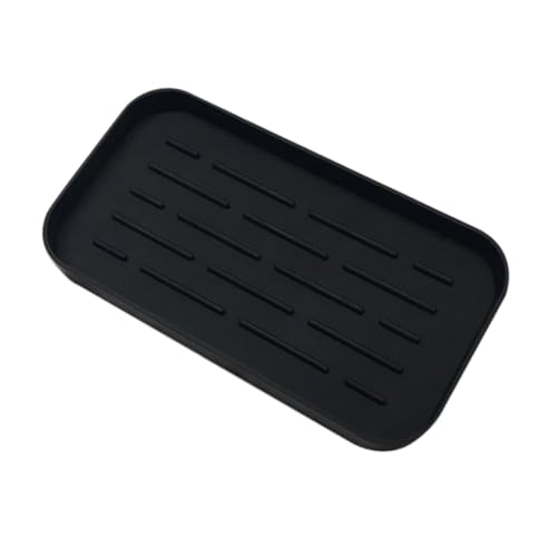 JECOMPRIS Silikon Abtropfmatte mit Tiefen Rillen Robustes Drainage Tablett für Küche und Bad Rutschfestes Geschirrabtropfgestell Organizer für Spülbecken Zubehör Leicht zu Reinigen Schwarz JECOMPRIS Silikon Abtropfmatte mit Tiefen Rillen Robustes Drainage Tablett für Küche und Bad Rutschfestes Geschirrabtropfgestell Organizer für Spülbecken Zubehör Leicht zu Reinigen Schwarz von JECOMPRIS