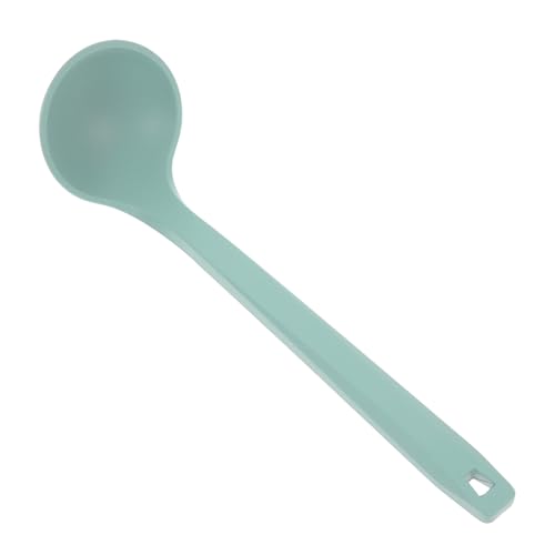 JECOMPRIS Silikon Suppenkelle Grün Hitzebeständig Antihaft Kochlöffel Küchenutensil Leicht Ergonomisch Küchenlöffel zum Kochen Servieren Haushaltsküche von JECOMPRIS