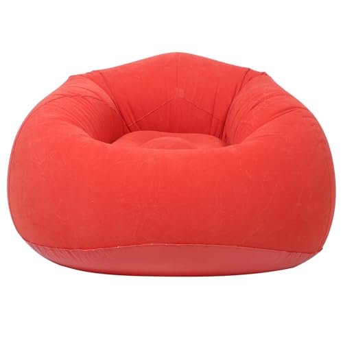 JECOMPRIS Sitzsack Air: Sofa Outdoor Aufblasbarer Lazy Sofa Chair Waschbar Tragbare Klappcouch Zum Lesen Wohnzimmer Camping Rosy von JECOMPRIS