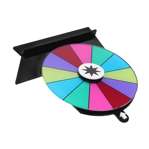 JECOMPRIS Spiel Plattenspieler Rotationsrad Tisch- Preis- dreht sich Rad-Spiel-Requisite Partyspiel Spinnrad Rad rotierend mit Ständer als Preis Spielrad Acryl JECOMPRIS Spiel Plattenspieler Rotationsrad Tisch- Preis- dreht sich Rad-Spiel-Requisite Partyspiel Spinnrad Rad rotierend mit Ständer als Preis Spielrad Acryl von JECOMPRIS