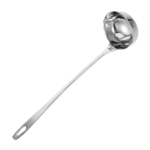 JECOMPRIS Suppenkelle mit Ausgießer Langlebige Küchenhilfe mit Langem Griff für Servieren von Suppe Saucen und Flüssigkeiten JECOMPRIS Suppenkelle mit Ausgießer Langlebige Küchenhilfe mit Langem Griff für Servieren von Suppe Saucen und Flüssigkeiten von JECOMPRIS