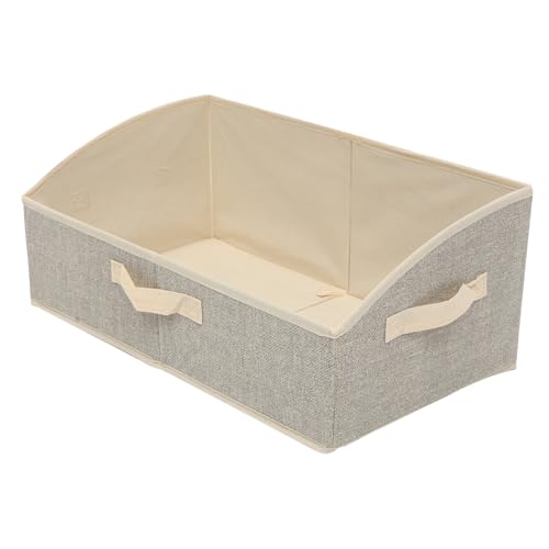 JECOMPRIS Trapezförmige Faltbare Aufbewahrungsbox in Beige Große Kapazität für Kleidung Handtücher und Kleinteile Platzsparender Organizer für Zuhause und Schrank von JECOMPRIS