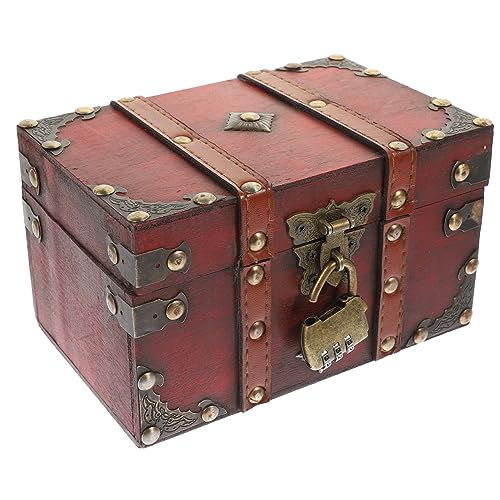 JECOMPRIS Vintage Holz Schmuckbox mit Schloss Große Kapazität Dekorative Aufbewahrungsbox für Ringe und Schmuck Kompakt Tragbar Robust für Reise und Schreibtischorganisation JECOMPRIS Vintage Holz Schmuckbox mit Schloss Große Kapazität Dekorative Aufbewahrungsbox für Ringe und Schmuck Kompakt Tragbar Robust für Reise und Schreibtischorganisation von JECOMPRIS