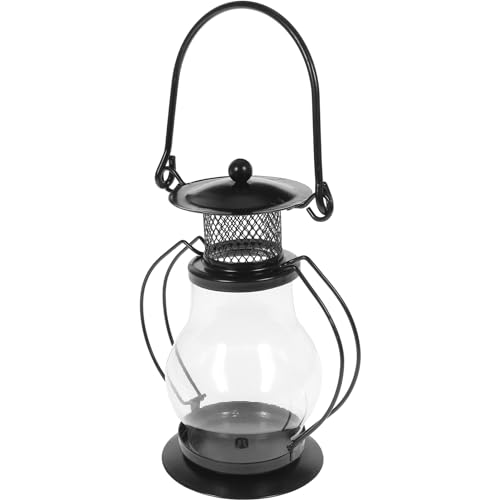 JECOMPRIS Vintage Öllampe Glas Petroleumlampe Dekorative Innenbereich Lampe Retro Tischdekor Hergestellt Aus Hochwertigem Glas Und Metall Für Sichere Und Langlebige Nutzung Für Kamin von JECOMPRIS
