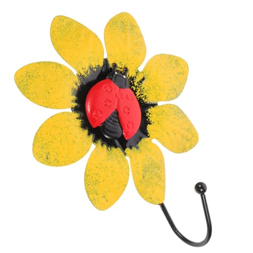 JECOMPRIS Wandhaken Blumenform Gelb Wandmontage Hohe Tragfähigkeit Küchen Badezimmerhaken Für Mäntel Taschen Handtücher Schlüssel Schals JECOMPRIS Wandhaken Blumenform Gelb Wandmontage Hohe Tragfähigkeit Küchen Badezimmerhaken Für Mäntel Taschen Handtücher Schlüssel Schals von JECOMPRIS