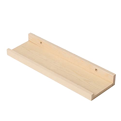JECOMPRIS Wandregal Holz Dekoratives Wandregal mit Multifunktionalem Design Schweberegal für Schlafzimmer Wohnzimmer Badezimmer und Platzsparend von JECOMPRIS