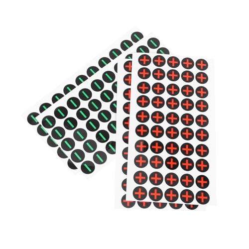 JECOMPRIS Warnschild Zur Polarität Vorsichtsaufkleber Für Batterieetiketten 4 Bögen Mit Sicherheitszeichenaufklebern Plus-minus-symbole Für Den Schaltkasten JECOMPRIS Warnschild Zur Polarität Vorsichtsaufkleber Für Batterieetiketten 4 Bögen Mit Sicherheitszeichenaufklebern Plus-minus-symbole Für Den Schaltkasten von JECOMPRIS