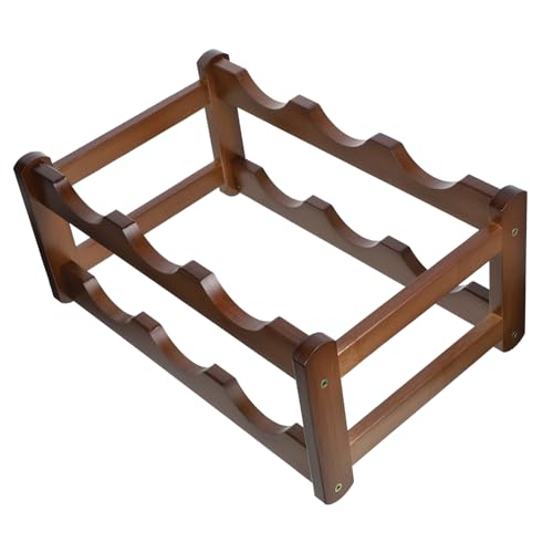 JECOMPRIS Bambus Weinregal Für Flaschen Eleganter Weinhalter Für Küche Und Wohnzimmer Platzsparend Und Pflegeleicht Für Weinliebhaber Und Kleine Wohnungen von JECOMPRIS