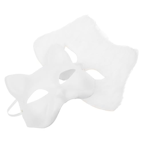 JECOMPRIS Weiße Katzenmaske DIY Blanko Papier Gesichtsmaske Zum Bemalen Für Maskerade Cosplay Party Kostüm Accessoire Tierkopfmaske Weiß Schlicht JECOMPRIS Weiße Katzenmaske DIY Blanko Papier Gesichtsmaske Zum Bemalen Für Maskerade Cosplay Party Kostüm Accessoire Tierkopfmaske Weiß Schlicht von JECOMPRIS