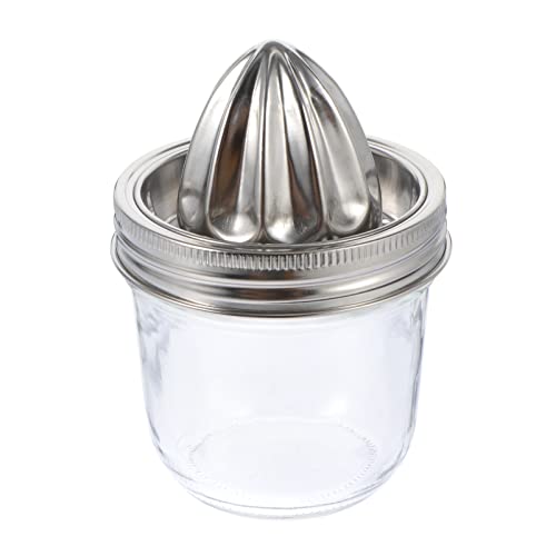 JECOMPRIS Zitronenpresse Handpressen Zitruspresse für Haushalt Mason Jar Einfach zu Reinigen Platzsparendes Design Müheloses Entsaften von Zitrusfrüchten von JECOMPRIS