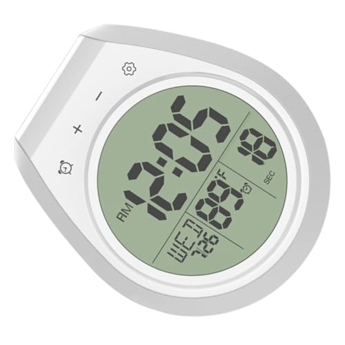 JECOMPRIS wasserdichte Wanduhr mit Kalenderanzeige und Saugnapf Schlagfestes Display für Badezimmer und Küche Praktische Dekouhr für Zuhause und Modernes Design JECOMPRIS wasserdichte Wanduhr mit Kalenderanzeige und Saugnapf Schlagfestes Display für Badezimmer und Küche Praktische Dekouhr für Zuhause und Modernes Design von JECOMPRIS