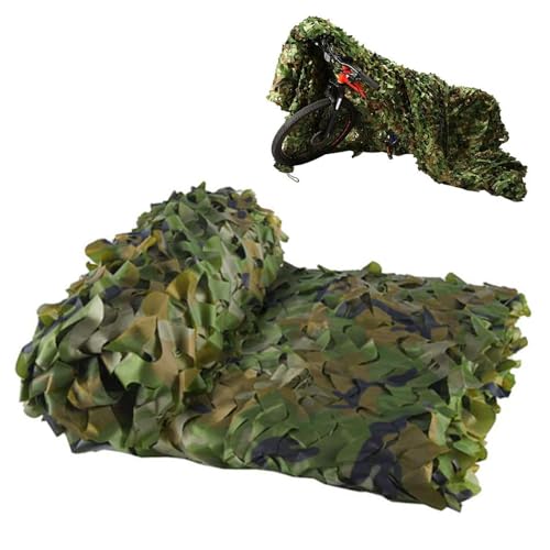 JEDAL 210D tarnnetz Buschjagd Tarnung Netz Camouflage Netz für Camping 1x2m 2x3.0m 3.0mx3.0m 4x5m 5x6m 7x8m 8x10m Waldlandschaft Militär Tarnnetz Dekoration Sonnenschutz (Größe : 1mx1m) von JEDAL
