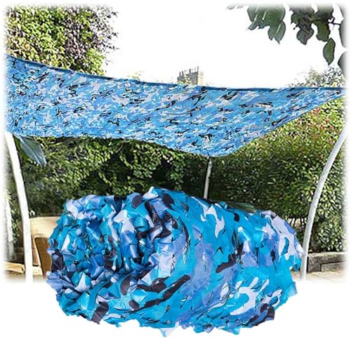 JEDAL Blau tarnnetz Militär Tarnung Netz Sonnenschutz tarnnetz 150x150cm 200x300cm 300x500cm 400x600cm 800x800cm Wald Sichtschutz Camo Netz(Größe:1.5mx1.5m) von JEDAL
