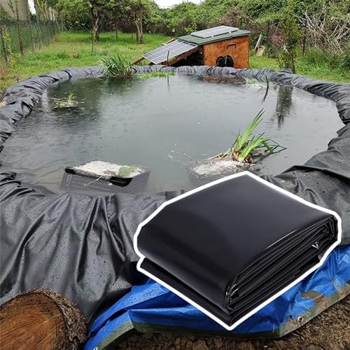 JEDAL Garten Teichfolie 2x3.5m 3x4.5m 3x9.5m 7x8.5m 9x12.5m 14x14m 7x8m Teichplane Flexible HDPE Teichmembran Für Fisch Koi Teiche Im Freien, Künstlichen See Und Brunnen(Size:2x3.5m/6.5x11.5ft) von JEDAL