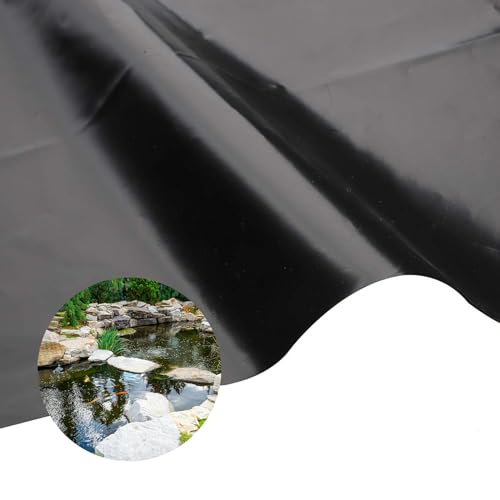 JEDAL HDPE Teichfolie 2x4.5m 4x10.5m 6x8.5m 8x12.5m 9x11.5m 13x13m Teichplane 0.12mm Teichmembran Reißfest Dichtungsfolie Für Teichbau Garten Und Teichzubehör(Size:5x7.5m/16.5x24.5ft) von JEDAL