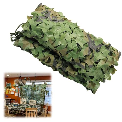 JEDAL Tarnnetz 1x1m 1x1.5m 2x5m 4x6m 5x10m 6x6m 8x10m Jagd Tarnung net Camouflage Netz für Dekoration Sonnenschutz Jagd Camping Outdoor Militär (Größe : 4mx6m) von JEDAL