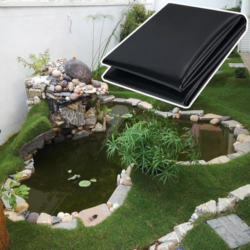 JEDAL Teichplane Teichfolie 2x4m 4x10m 5x9m 8x12m 9x15m 13x13m Folie 0.12mm Teichmembran Reißfest Dichtungsfolie Für Teichbau Garten Und Teichzubehör(Size:2×4m) von JEDAL