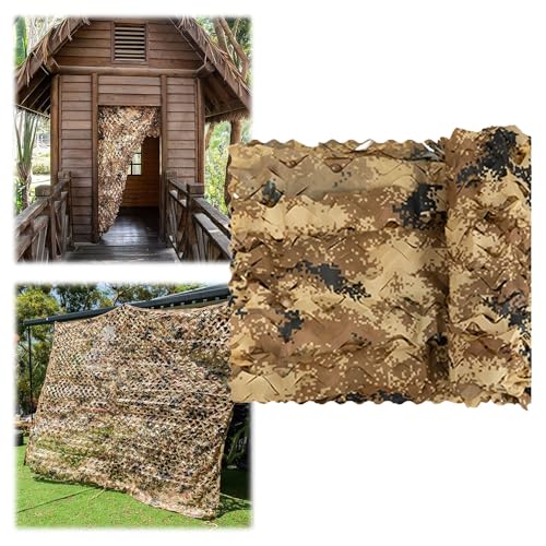 JEDAL Wald Tarnnetz Sichtschutz Camouflage Netz 1.5x1.5m 2x5m 3.0x8m 4.0x4.0m 5x10m Militär tarnnetz Garten Dekoration Sonnenschutz Camouflage Netz(Größe:1.5mx4m) von JEDAL
