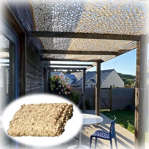 Tarnnetz Militär Tarnung Netz 1.5x4m 2x3.0m 3.0x6m 4x5m 5x6m 6x6m Dschungel Tarnnetz Sonnenschutz Camouflage Netz Für Garten Bar Wald Jagd (Größe : 6mx7m) von JEDAL