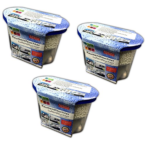 JEDERMANN 3x Raumentfeuchter Luftentfeuchter 3x230g Granulat - Tragbar, Automatisch, Neutral, 1 Geschwindigkeit, für Zuhause bis 50 m² JEDERMANN 3x Raumentfeuchter Luftentfeuchter 3x230g Granulat - Tragbar, Automatisch, Neutral, 1 Geschwindigkeit, für Zuhause bis 50 m² von JEDERMANN