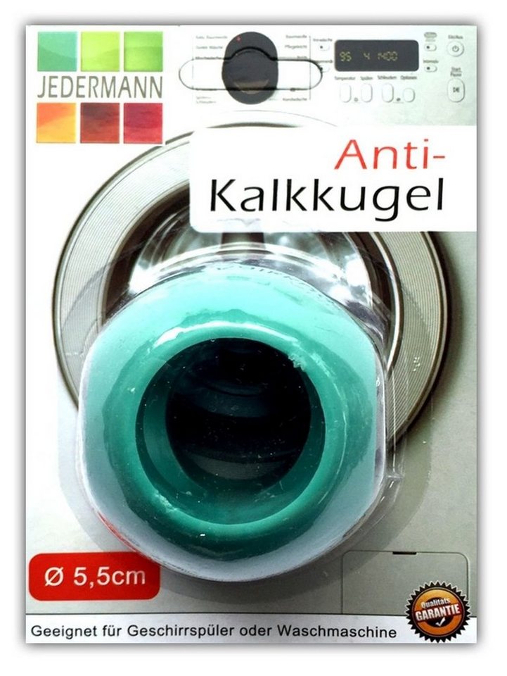 JEDERMANN Wäschekugel Anti Kalk Magnet Waschkugel Waschball Antikalk Kugel Ø 5,5 cm, Wasserentkalker für Waschmaschine und Spülmaschine von JEDERMANN