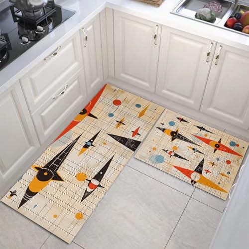 Handgezeichnetes Raumschiff Küchenteppich Sets 2 Stück Flur Läufer Mittelalterliche Geometrie Muster Teppichläufer Beige Küchenläufer Teppiche Rutschfest Waschbar Für Bettvorleger 44X75Cm+44X120Cm Handgezeichnetes Raumschiff Küchenteppich Sets 2 Stück Flur Läufer Mittelalterliche Geometrie Muster Teppichläufer Beige Küchenläufer Teppiche Rutschfest Waschbar Für Bettvorleger 44X75Cm+44X120Cm von JEDTAKCT