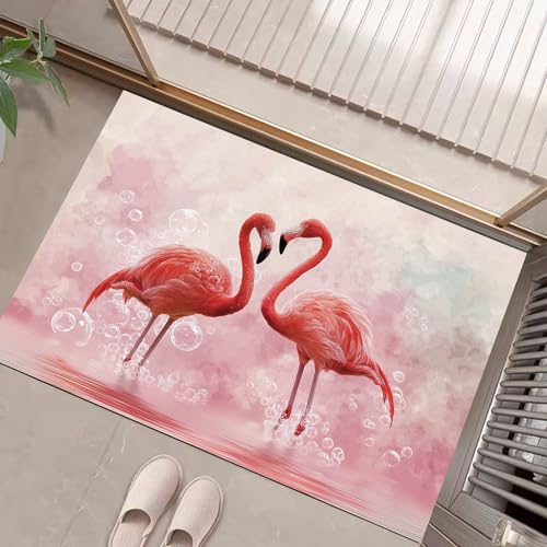 JEDTAKCT Eingangsteppich Fantasy Flamingo Aquarell Tier Blush Pink Fußmatte Innen, rutschfeste Dauerhaft Fußmatte Waschbar Schmutz Widerstehen Türmatte Für Haustür Eingang 80X120Cm JEDTAKCT Eingangsteppich Fantasy Flamingo Aquarell Tier Blush Pink Fußmatte Innen, rutschfeste Dauerhaft Fußmatte Waschbar Schmutz Widerstehen Türmatte Für Haustür Eingang 80X120Cm von JEDTAKCT