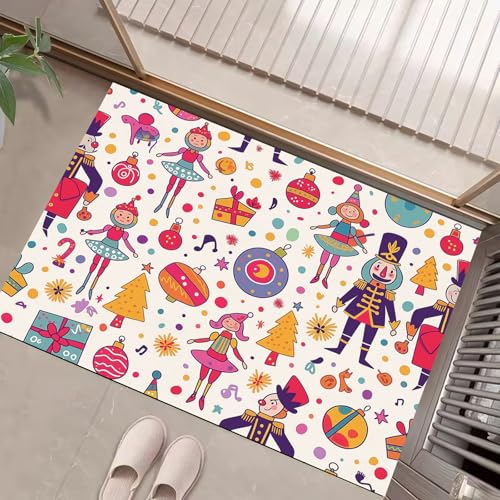 JEDTAKCT Eingangsteppich Gepunkteter Weihnachtsbaum Cartoon-Spielzeug Magenta Fußmatte Innen, rutschfeste Dauerhaft Fußmatte Waschbar Schmutz Widerstehen Türmatte Für Haustür Eingang 60X90Cm JEDTAKCT Eingangsteppich Gepunkteter Weihnachtsbaum Cartoon-Spielzeug Magenta Fußmatte Innen, rutschfeste Dauerhaft Fußmatte Waschbar Schmutz Widerstehen Türmatte Für Haustür Eingang 60X90Cm von JEDTAKCT