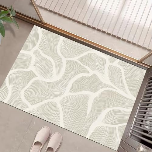 JEDTAKCT Gestreifte Spirale Fussmatte Teppich 60X90Cm, Wohnzimmerteppich Schlafzimmerteppich, Hellgrau Waschbarer Fußmatte, Abstrakt Geometrisch Rutschfester Teppich Für Küche Flur Esszimmer JEDTAKCT Gestreifte Spirale Fussmatte Teppich 60X90Cm, Wohnzimmerteppich Schlafzimmerteppich, Hellgrau Waschbarer Fußmatte, Abstrakt Geometrisch Rutschfester Teppich Für Küche Flur Esszimmer von JEDTAKCT