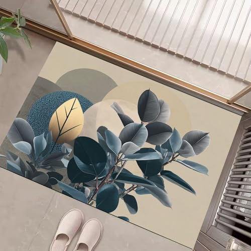 JEDTAKCT Teppiche Mit Böhmische Pflanzen, Minimalistische Illustration Teppich Weiche, Beige rutschfeste Fußmatte Waschbarer Teppich Für Eingang Badezimmer Treppe Spielzimmer Fußmatte, 90X150Cm JEDTAKCT Teppiche Mit Böhmische Pflanzen, Minimalistische Illustration Teppich Weiche, Beige rutschfeste Fußmatte Waschbarer Teppich Für Eingang Badezimmer Treppe Spielzimmer Fußmatte, 90X150Cm von JEDTAKCT
