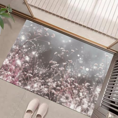JEDTAKCT Teppiche Mit Funkelnde Pflanzen, Verträumter Sternenhimmel Teppich Weiche, Anthrazitgrau rutschfeste Fußmatte Waschbarer Teppich Für Eingang Badezimmer Treppe Spielzimmer Fußmatte, 90X150Cm JEDTAKCT Teppiche Mit Funkelnde Pflanzen, Verträumter Sternenhimmel Teppich Weiche, Anthrazitgrau rutschfeste Fußmatte Waschbarer Teppich Für Eingang Badezimmer Treppe Spielzimmer Fußmatte, 90X150Cm von JEDTAKCT